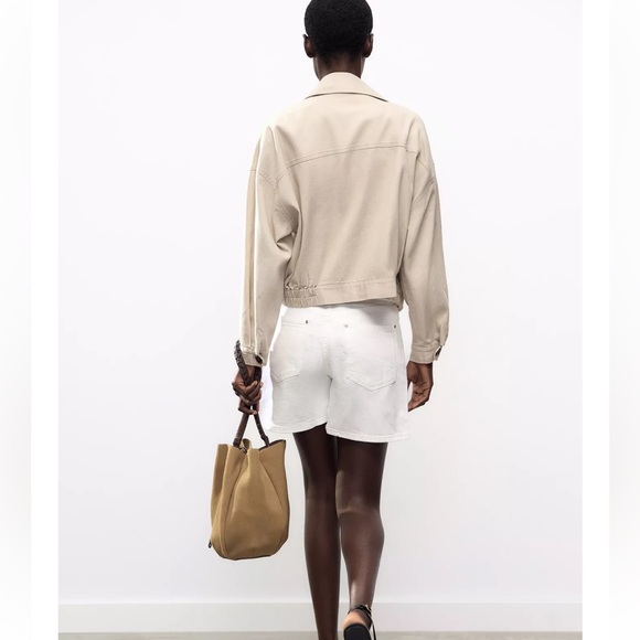 Zara Double-Breasted Trench Coat | L - Picture 7 of 12